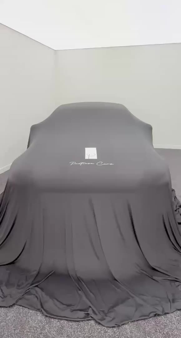 Mercedes-AMG GT under cover in the Pretiosa Cars delivery room